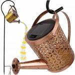 Lampa Solarna Ogrodowa LED Konewka Efekt Lejącej Wody Czujnik Zmierzchu 82 cm