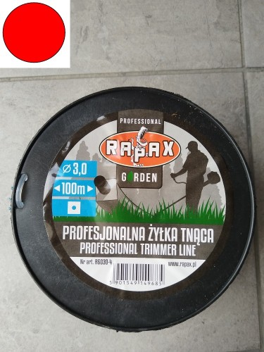  Żyłka tnąca  do kosiarek, wykaszarek 3.0 mm długość 100 m typ.koło (1)