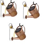 Lampa Solarna 3 sztuki Ogrodowa LED Konewka Efekt Lejącej Wody Czujnik Zmierzchu 82 cm 