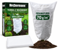 Kaptur ochronny zimowy na rośliny 100 × 160 cm 70gm2  – agrowłóknina, osłona przed mrozem i wiatrem