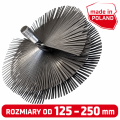 Szczotka Kominiarska do Czyszczenia Komina drut płaski od fi 125 mm Wycior Kominowy
