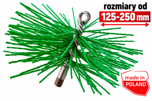 Szczotka Kominiarska do Czyszczenia Komina PCV fi 125 mm Wycior Kominowy 