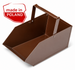 Węglarka na Węgiel Drewno Popiół Duża Metalowa Mocna do Pieca Kominka