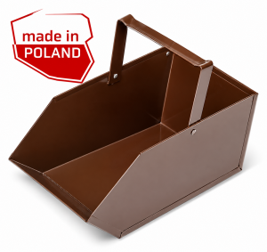 Węglarka na Węgiel Drewno Popiół Duża Metalowa Mocna do Pieca Kominka