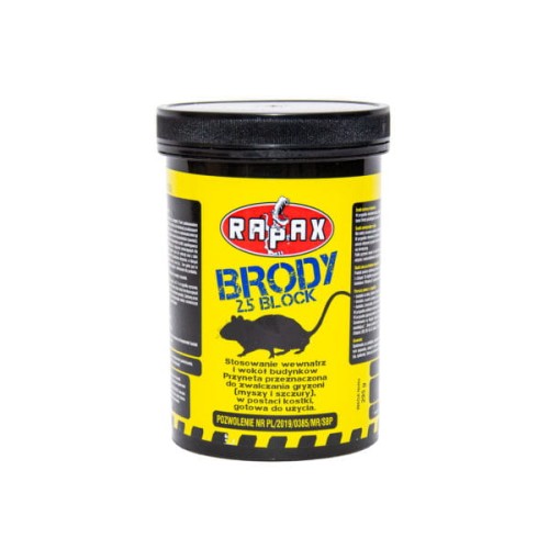 Preparat gryzoniobójczy BRODY 2.5 BLOCK, 295 g,KOLLANT S.r.l